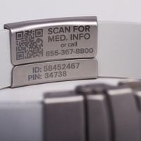 A photo of a MYID band. 