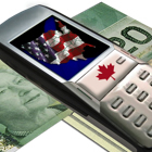 An image that depicts using a Canadian cell phone in the United States.