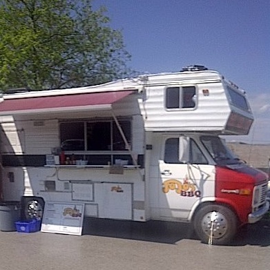 JoJo's Rv converted to mobile kitchen. 