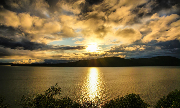 Sunset at Auke Bay.