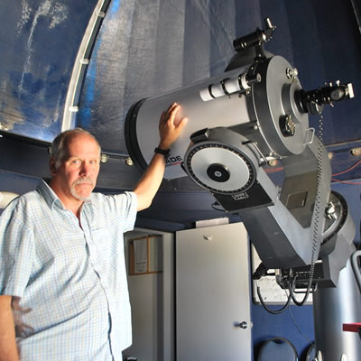 Ken Klein, the resident 'astronerd' at the Butterfield RV Resort. 