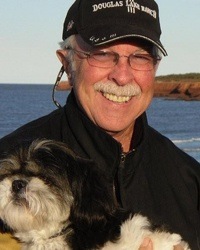 Ken and Brenda Williams with their dog Digby. 