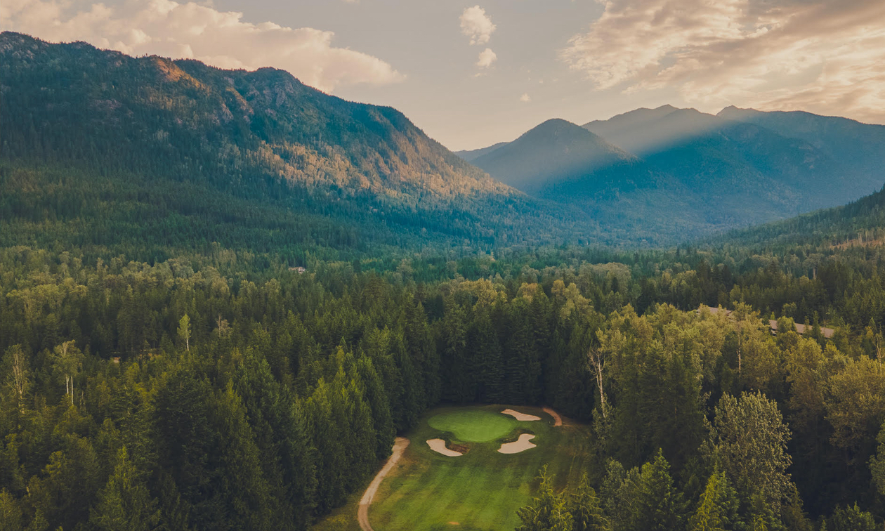 Overview of a golf course