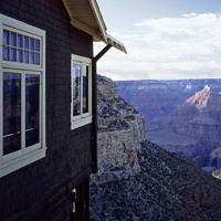 The Kolb house overlooking the grand canyon. 