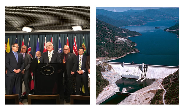 MP Wayne Stetski making a presentation on the environment in Ottawa and Libby Dam Administration. 