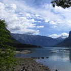 Lake Minnewanka in Banff National Park.