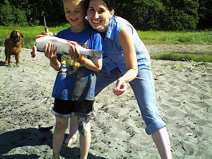 The author and her son