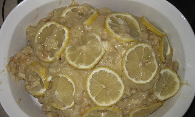 The finished product of Chad's gluten free Chicken Francese recipe.