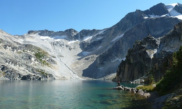 Lillooet mountains and lake