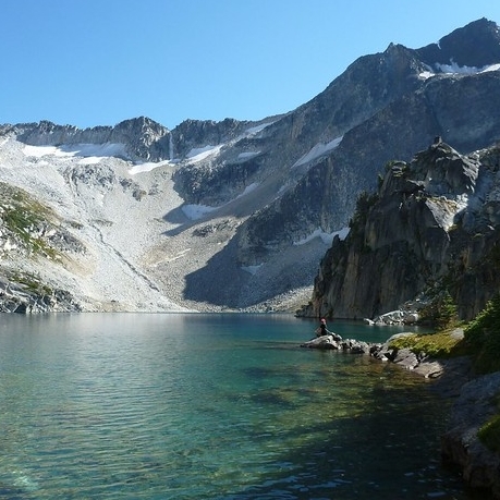 Lillooet mountains and lake