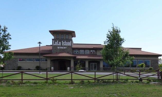 Lulu Island Winery is located in Richmond, B.C., and its main building is pictured here.