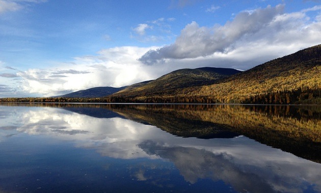 The gorgeous Morfee Lake, just outside Mackenzie, BC.