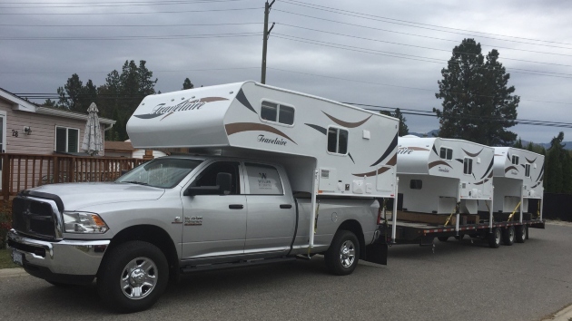 RVs being transported