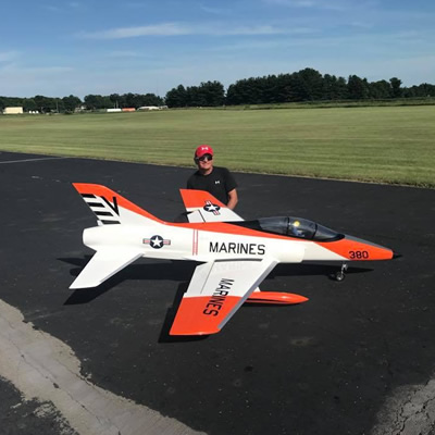 Jonathan Smith flies jumbo jets for a living and remote-controlled jets for fun.
