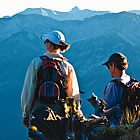 two people in the mountains of Fernie BC