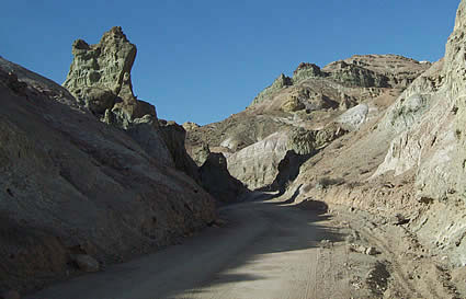 a canyon area on a sunny day