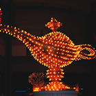 Aladdin's lamp done in neon lights