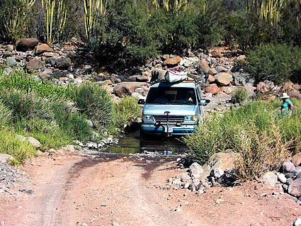 SUV travelling in Mexico