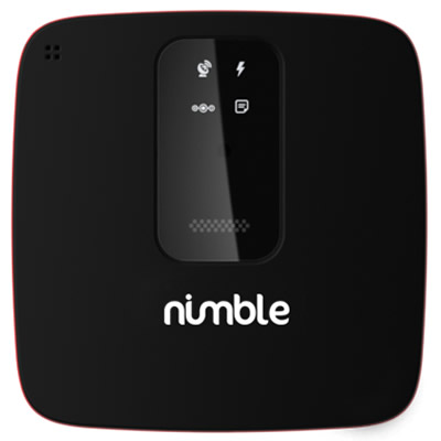 Nimble’s new pet temperature device is a battery-operated, self-contained unit. 
