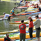 people kayaking on the North Shore, in Vancouver BC