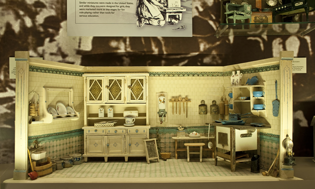 Nuremberg Turn of the Century Kitchen,
Moritz Gottschalk, ca.1909, Germany. Found in the History Gallery, this miniature was intended to teach young girls useful homemaking skills.