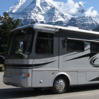 RV camping in Mount Robson