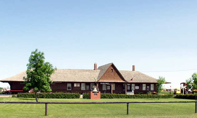 A photo of the front of the Outlook & District Heritage Museum in Outlook. 