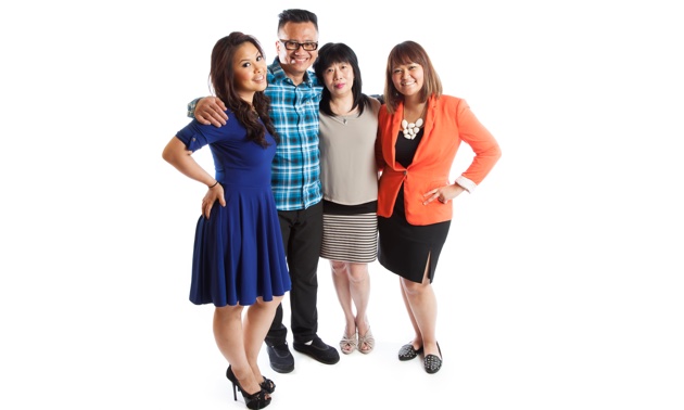 Left to right: Maya, Kasim, Lindawaty and  Angela Padmanadi 