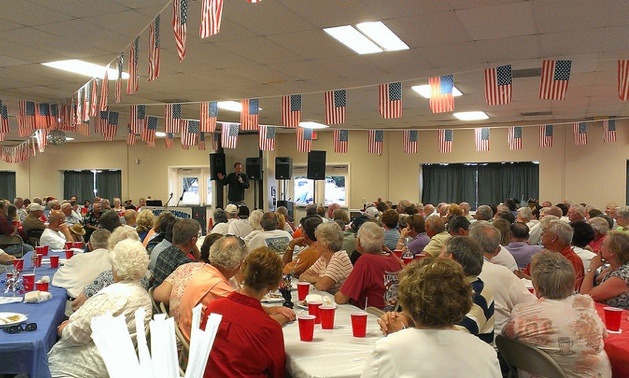 Passport America members enjoying an evening of entertainment at their rally in Lebanon, Tennessee last June.