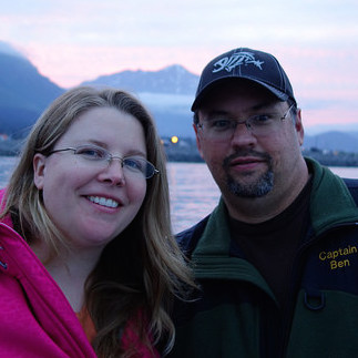 Ben and Rebecca Pazdernik are watching fireworks from a boat in Seweard, Alaska. 