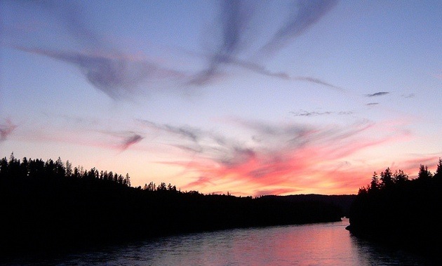 The breathtaking view of the magnificent Peace River Valley at the south end of 100th St. in Fort St. John, BC.  