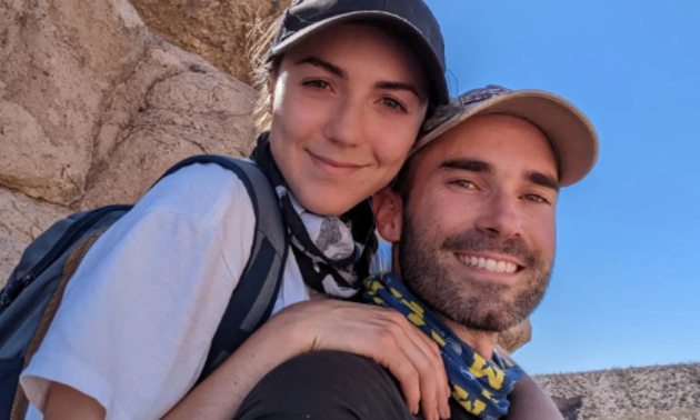 A closeup shot of Kaylyn and Phillip
