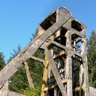 Remains of a concrete above ground mine.