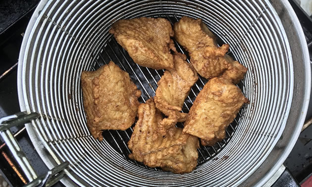 Nothing says success like a fryer full of fish.