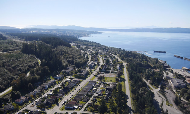 Powell River from above