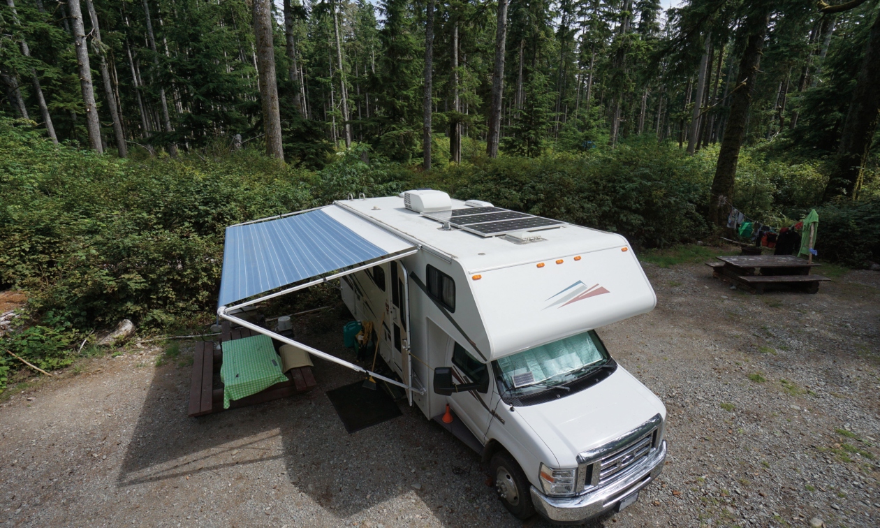 Overhead shot of an RV unit