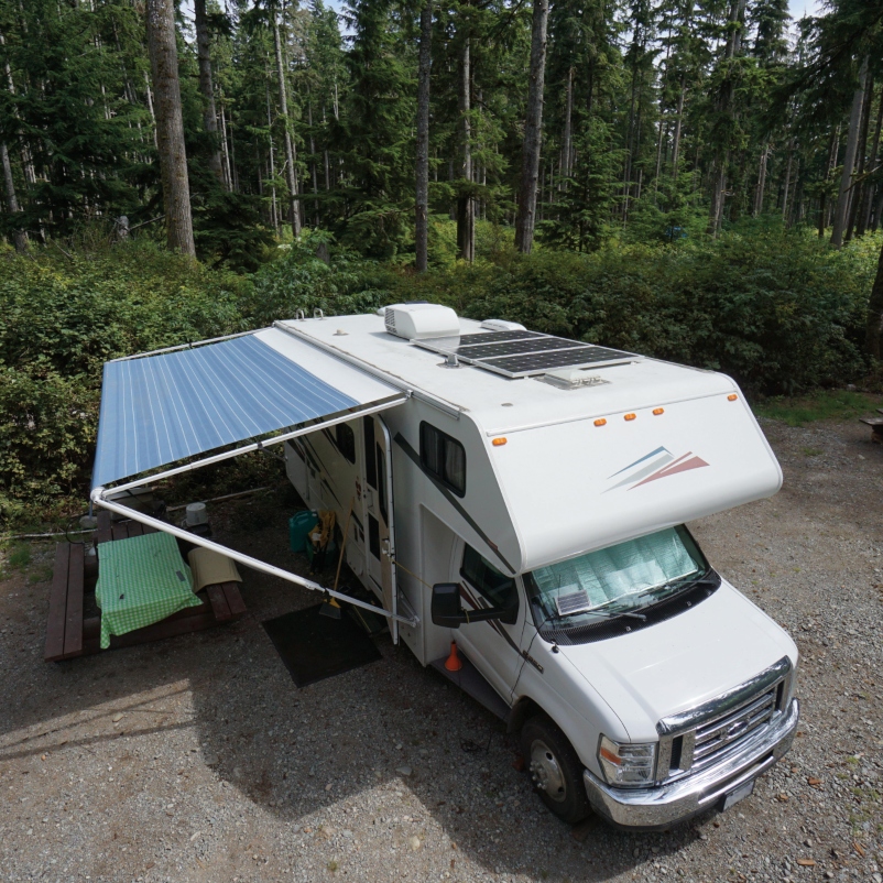 Overhead shot of an RV unit