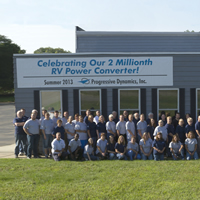 Group photo from summer 2013 at Progressive's 2,000,000 converter celebration. 