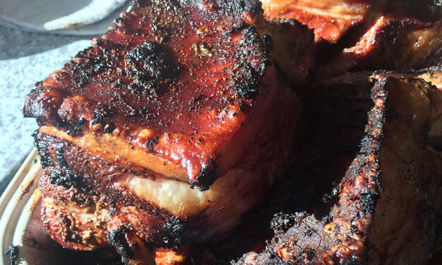 The renowned Mister Brown is the brownest, tastiest bits of smoked pork. 