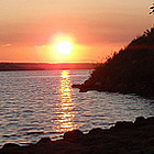 beach and a sunset