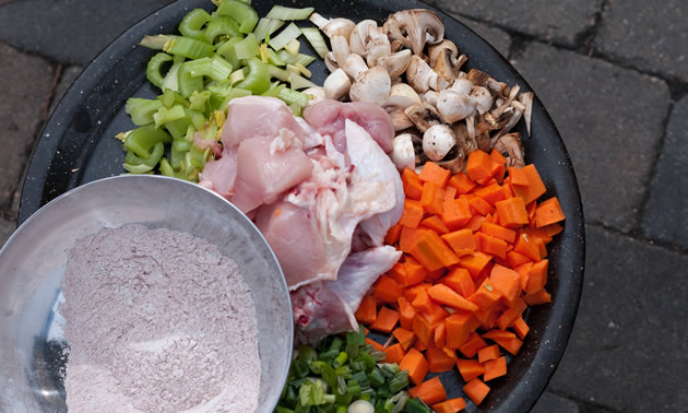 Ingredients ready to go