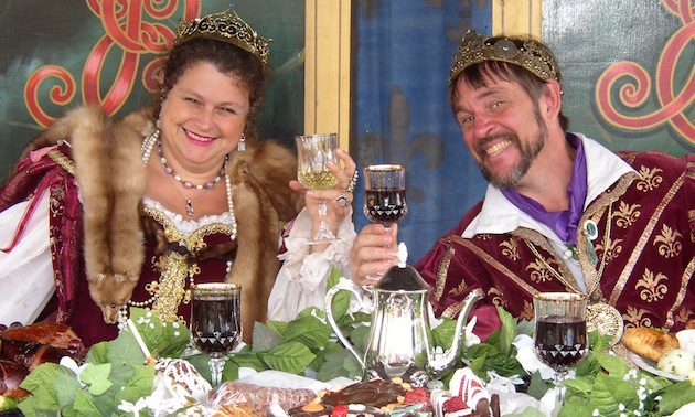 King and Queen at table