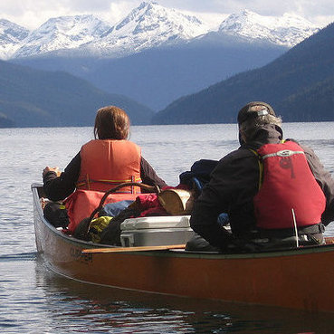 Bowron Lake, near Wells, B.C., has a world-class canoe circuit where paddlers can travel over a 116 km loop.
Photo courtesy Whitegold Adventures.