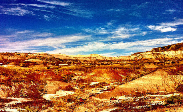 The Alberta badlands are a unique geological feature near Drumheller, Alberta.

Photo by Kerry Shellborn