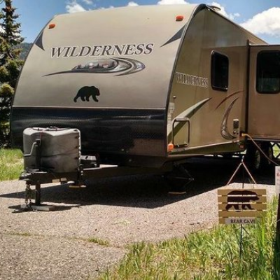 This photo was taken at Fish Lake, Utah, at the Mackinaw campground.