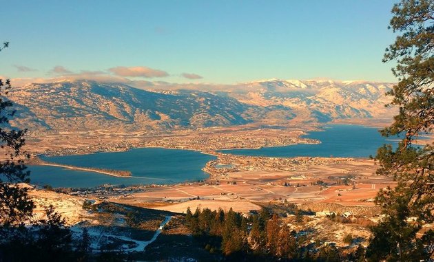 This is the spectacular viewpoint over Osoyoos.