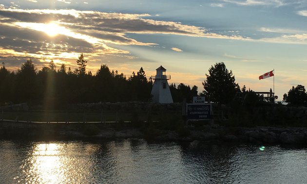 This shot was taken while RVers were waiting for the ferry from Manitoulin Island back to the Mainland.