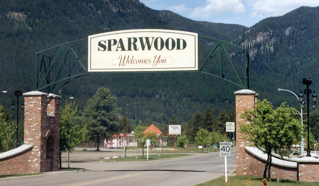 Sparwood, small town, big heart. Photo courtesy Sparwood and District Chamber of Commerce