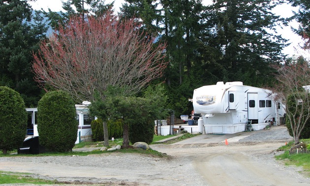 Trailer in RV Park