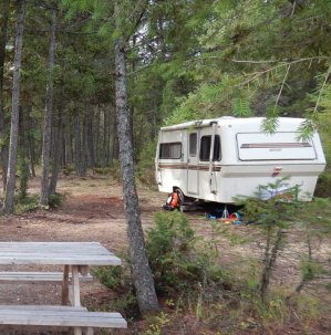 Park beneath the trees and take a deep breath - you're in the great outdoors!